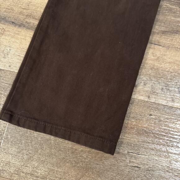 Jones New York Sport Petite Chino Pants Slacks Stretch Chocolate Brown Size 2P - Picture 5 of 10